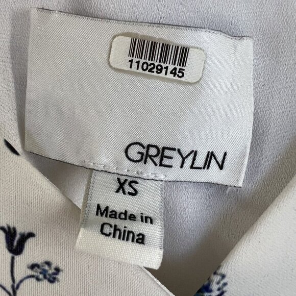 Greylin White Emma Ruffled Wrap Dress - Picture 12 of 14